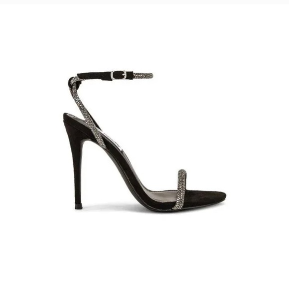 Crystal Embellished Black Stiletto - Picture 1 of 5